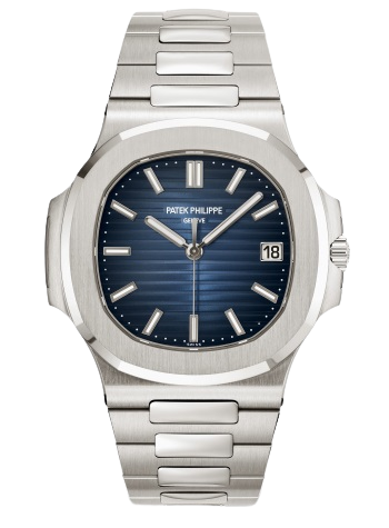 5811/1G Nautilus 41mm White Gold Bracelet Sunburst Blue Black Gradient Rim Embossed Dial White Gold Bezel