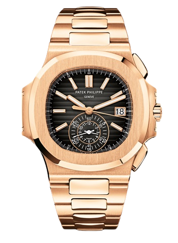 5980/1R Nautilus 40.5mm Rose Gold Bracelet Gradient Black Embossed Dial Rose Gold Bezel
