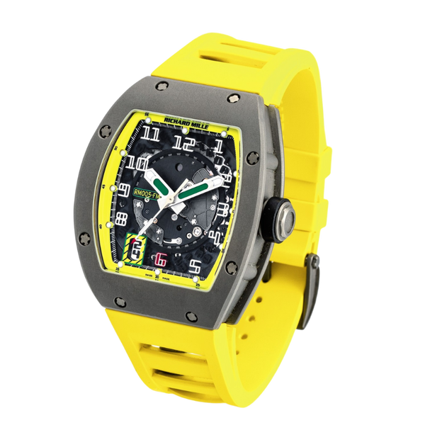 RM 005 Automatic Black Rubber Strap Limited Edition Titanium Case