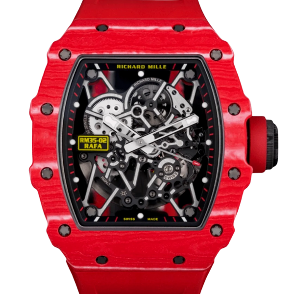 RM 35-02 Rafael Nadal Quartz-TPT Automatic Red Rubber Carbon Case