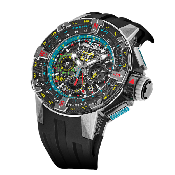 RM 60-01 Voiles De Saint Barth Automatic Black Rubber Titanium Case
