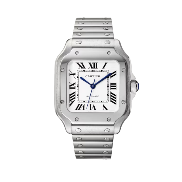 SANTOS 35 MM DE CARTIER SILVER STAINLESS STEEL