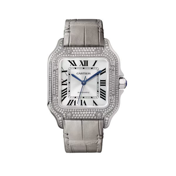 SANTOS 35 MM DE CARTIER 18K WHITE GOLD