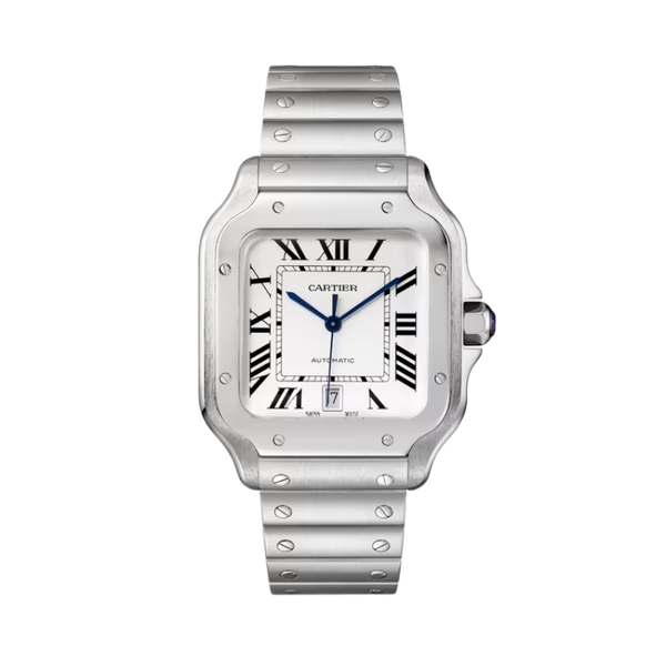 SANTOS 40 MM DE CARTIER SILVER STAINLESS STEEL