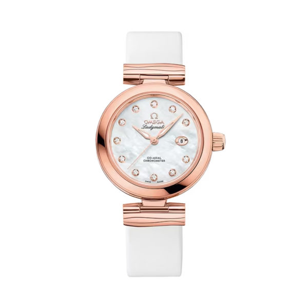 DE VILLE LADYMATIC 34 MM SEDNA™ GOLD WITH MOTHER OF PEARL DIAL