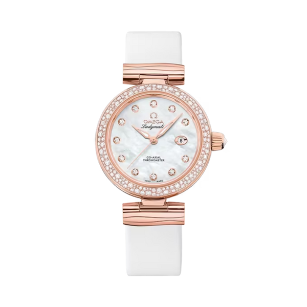 DE VILLE LADYMATIC 34 MM SEDNA™ GOLD WITH MOTHER OF PEARL DIAL