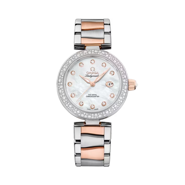 DE VILLE LADYMATIC 34 MM STAINLESS STEEL - SEDNA™ GOLD WITH MOTHER OF PEARL DIAL