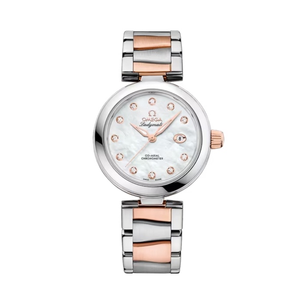 DE VILLE LADYMATIC 34 MM STAINLESS STEEL - SEDNA™ GOLD WITH MOTHER OF PEARL DIAL
