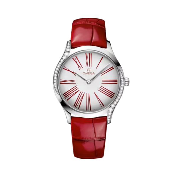 DE VILLE TRÉSOR 36 MM STAINLESS STEEL WITH WHITE DIAL
