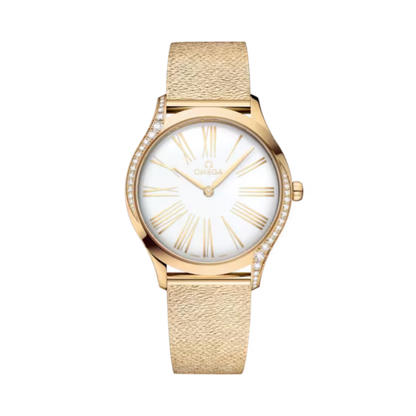 DE VILLE TRÉSOR 36 MM MOONSHINE™ GOLD WITH WHITE DIAL