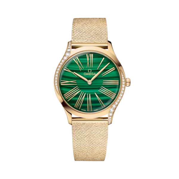 DE VILLE TRÉSOR 36 MM MOONSHINE™ GOLD WITH GREEN DIAL