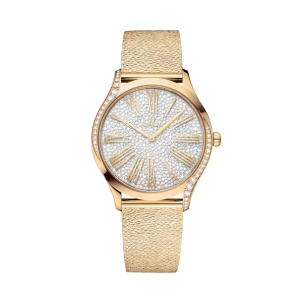 DE VILLE TRÉSOR 36 MM MOONSHINE™ GOLD WITH WHITE DIAL