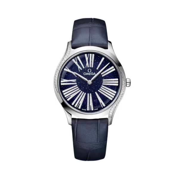 DE VILLE TRÉSOR 36 MM CANOPUS GOLD™ WITH BLUE DIAL