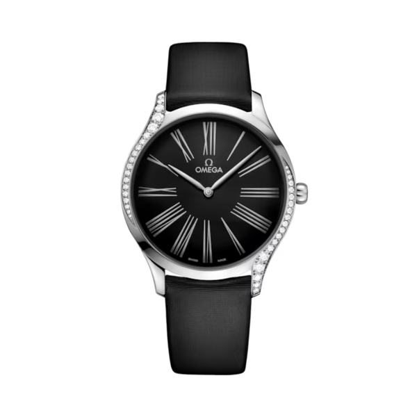 DE VILLE TRÉSOR 39 MM STAINLESS STEEL WITH BLACK DIAL