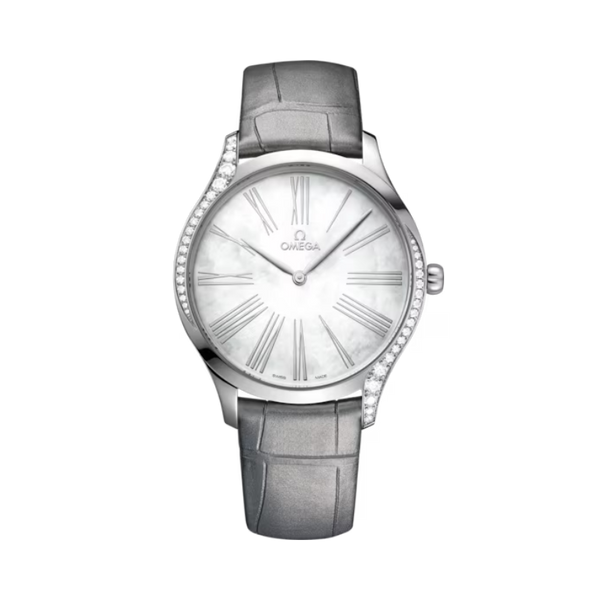 DE VILLE TRÉSOR 39 MM STAINLESS STEEL WITH MOTHER OF PEARL DIAL