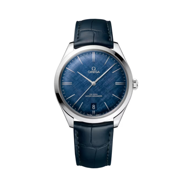 DE VILLE TRÉSOR 40 MM STAINLEES STEEL WITH BLUE DIAL