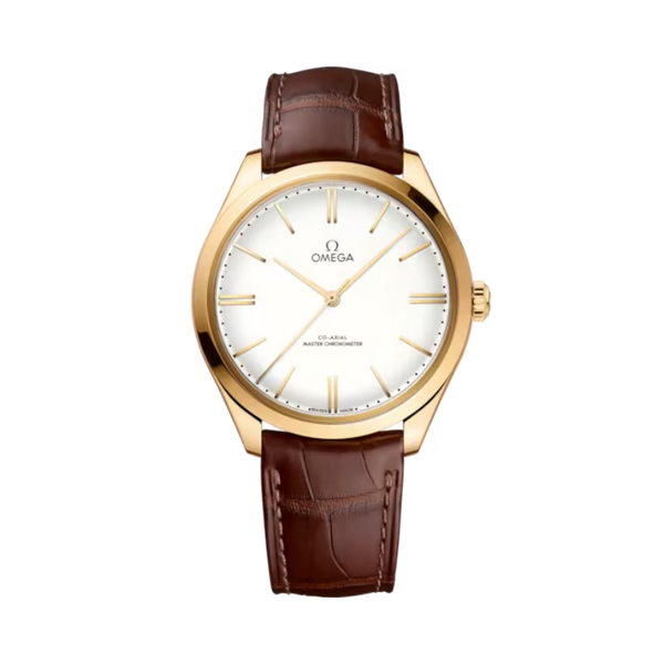 DE VILLE TRÉSOR 40 MM YELLOW GOLD WITH WHITE DIAL