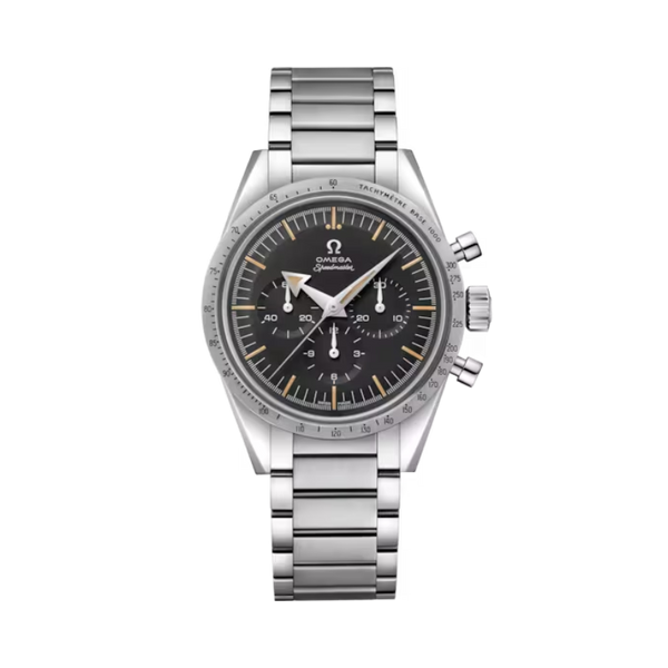 SPEEDMASTER '57 THE 1957 TRILOGY 38 MM STAINLESS STEEL WITH BLACK DIAL
