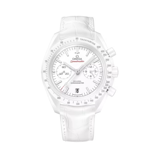 SPEEDMASTER DARK SIDE OF THE MOON WHITE SIDE OF THE MOON 44 MM WHITE CERAMIC WITH WHITE DIAL