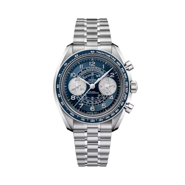 SPEEDMASTER CHRONOSCOPE 43 MM STAINLESS STEEL WITH BLUE DIAL