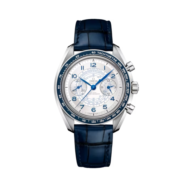 SPEEDMASTER CHRONOSCOPE 43 MM STAINLESS STEEL WITH SILVER DIAL