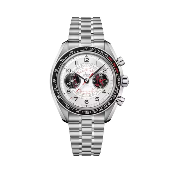 SPEEDMASTER CHRONOSCOPE 43 MM STAINLESS STEEL WITH SILVER DIAL