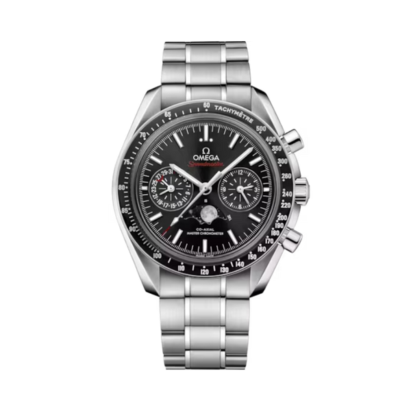 SPEEDMASTER MOONPHASE 44 MM STAINLESS STEEL WITH BLACK DIAL