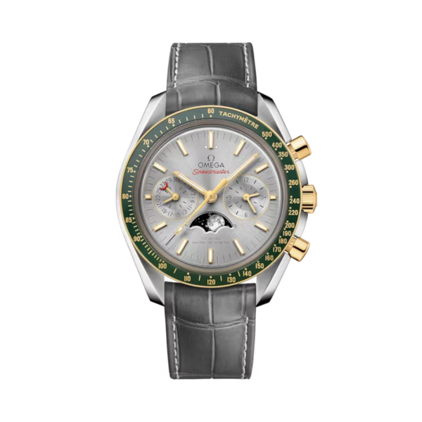 SPEEDMASTER MOONPHASE 44 MM STAINLESS STEEL - YELLOW GOLD WITH GREY DIAL