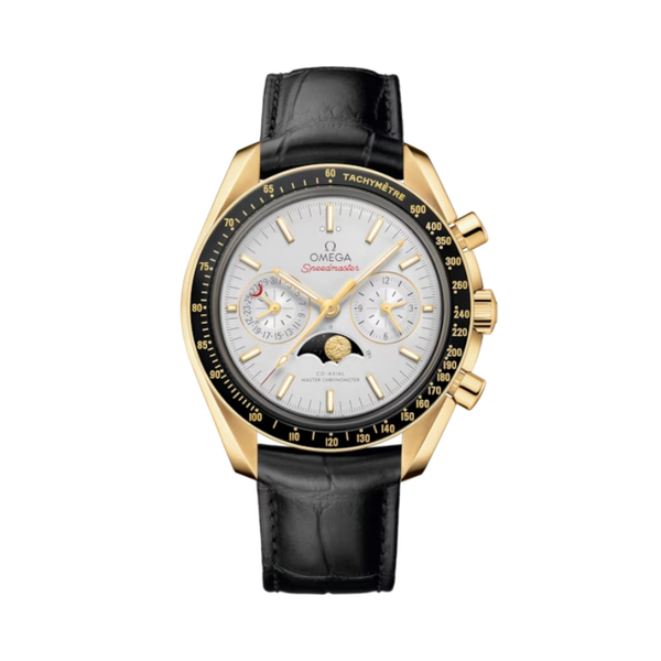 SPEEDMASTER MOONPHASE 44 MM YELLOW GOLD WITH SILVER DIAL