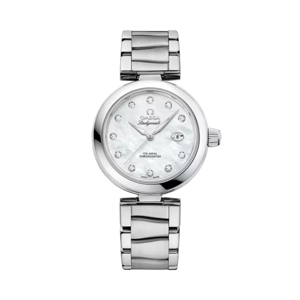 DE VILLE LADYMATIC 34 MM STAINLESS STEEL WITH MOTHER OF PEARL DIAL