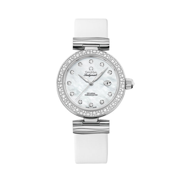 DE VILLE LADYMATIC 34 MM STAINLESS STEEL WITH MOTHER OF PEARL DIAL