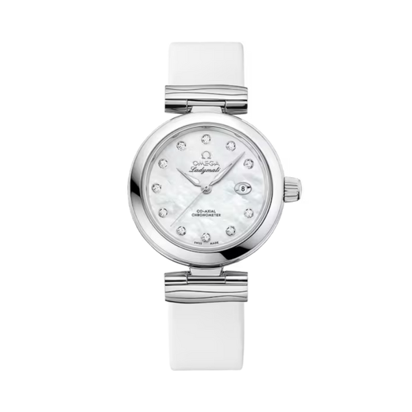 DE VILLE LADYMATIC 34 MM STAINLESS STEEL WITH MOTHER OF PEARL DIAL