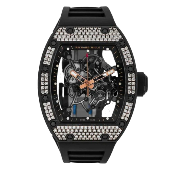 RM 055 Bubba Watson Carbon Rose Gold Diamond Bezel