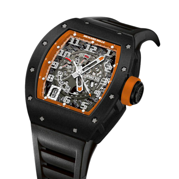 RM 030 Americas Limited Edtion Black Rubber Strap Black Carbon Nanotube Case