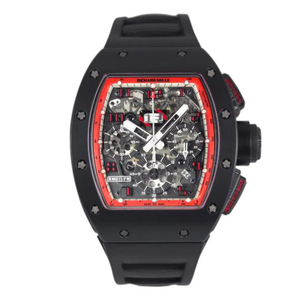 RM 011 Felipe Massa Automatic Midnight Fire Rubber Strap Carbon Case