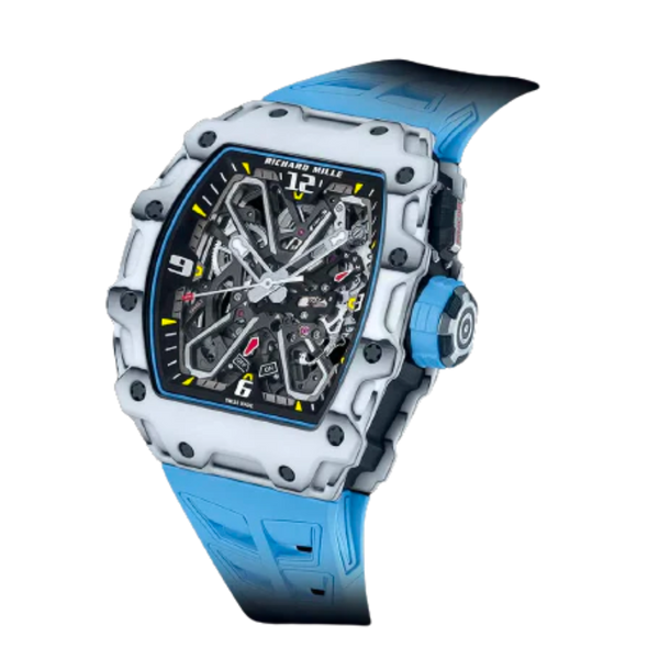 RM 35-03 Rafa Nadal White Automatic Blue Rubber Carbon Case
