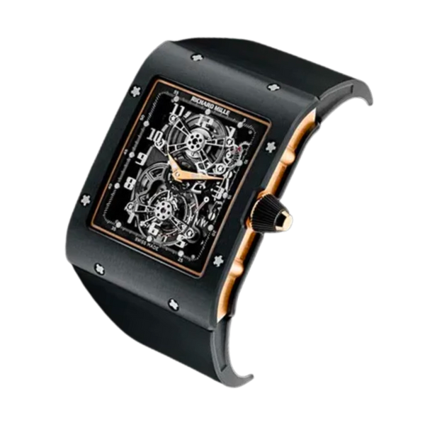 RM 017 Manual Winding Tourbillon Extra Flat Rubber Strap Titanium Case