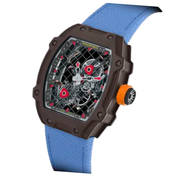 RM 027 Rafael Nadal Tourbillon Manual Winding Rubber Strap TitaCarb Case