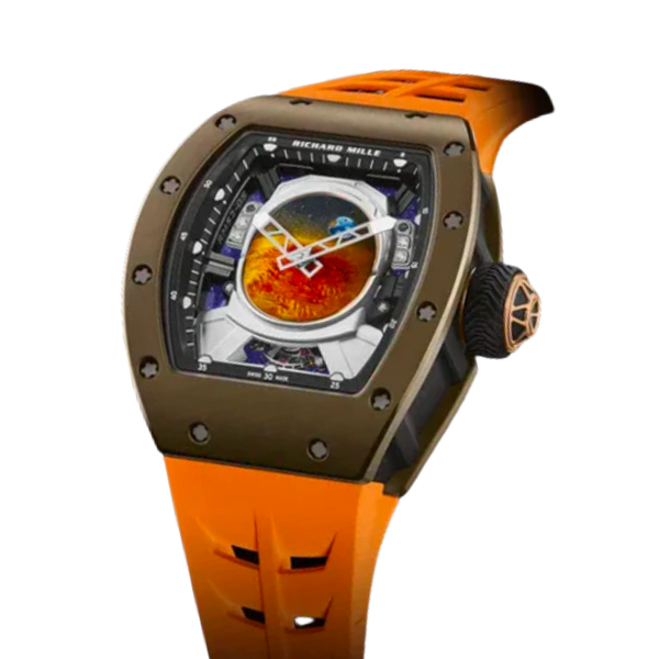 RM 52-05 Pharell Williams Manual Winding Orange Rubber Ceramic Case