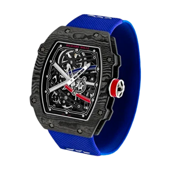 RM 67-02 Sebastian Ogier Automatic Textile Blue Strap Carbon Case