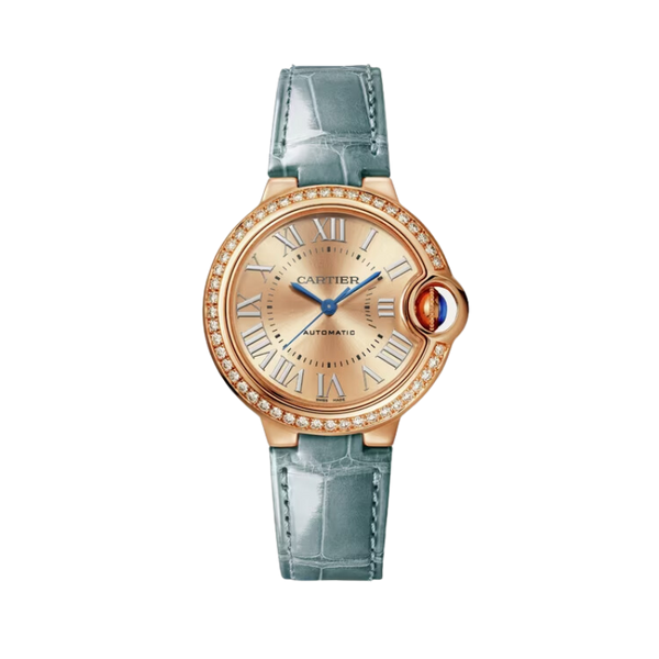 BALLON BLEU DE CARTIER 33 MM ROSE GOLD WITH ROSE GOLD SUNRAY BRUSHED DIAL