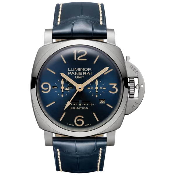 LUMINOR EQUATION OF TIME PAM00670 47 MM TITANIUM WITH BLUE DIAL