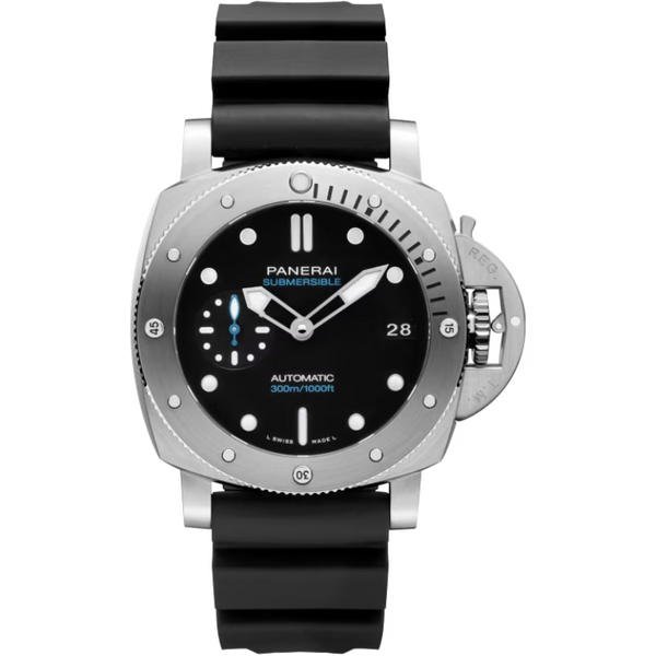 SUBMERSIBLE PAM02973 42 MM STAINLESS STEEL WITH BLACK DIAL