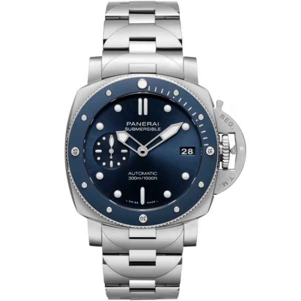 SUBMERSIBLE BLU NOTTE PAM02068 42 MM STAINLESS STEEL WITH BLUE DIAL