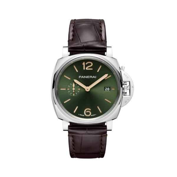 LUMINOR DUE PAM01329 42 MM PLATINUMTECH™ WITH GREEN DIAL