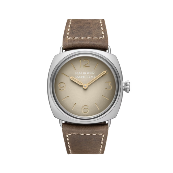 RADIOMIR TRE GIORNI PAM01350 45 MM STAINLESS STEEL WITH SHADED BEIGE DIAL