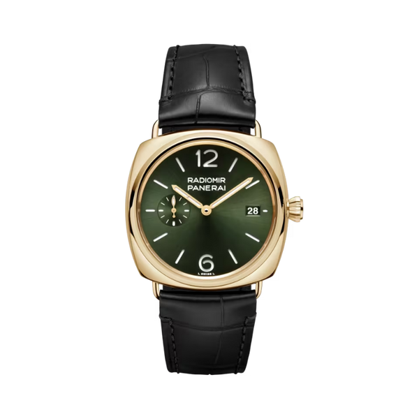 RADIOMIR QUARANTA PAM01437 40 MM YELLOW GOLD WITH GREEN DIAL