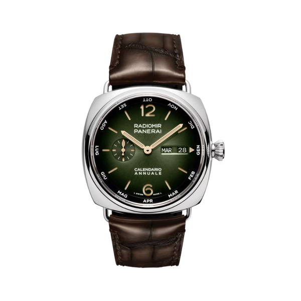 RADIOMIR ANNUAL CALENDAR PAM01364 45 MM PLATINUMTECH™ WITH BRUSHED GREEN DIAL