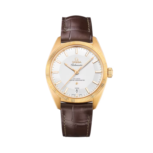 CONSTELLATION GLOBEMASTER 39 MM YELLOW GOLD WITH SILVER DIAL