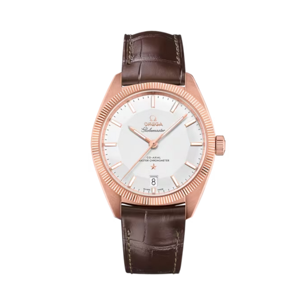 CONSTELLATION GLOBEMASTER 39 MM SEDNA™ GOLD WITH SILVER DIAL